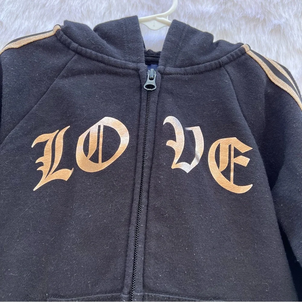 The‎ Children’s Place Black Sweatshirt  Full Zip Hoodie Size S 5/6
